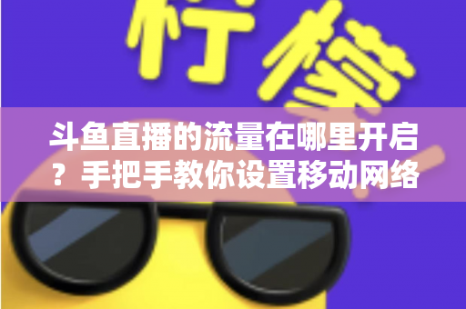 斗鱼直播的流量在哪里开启？手把手教你设置移动网络播放与实用省流攻略