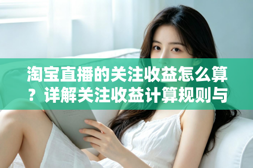 淘宝直播的关注收益怎么算?详解关注收益计算规则与涨粉变现全攻略 淘宝直播的关注收益怎么算?详解关注收益计算规则与涨粉变现全攻略