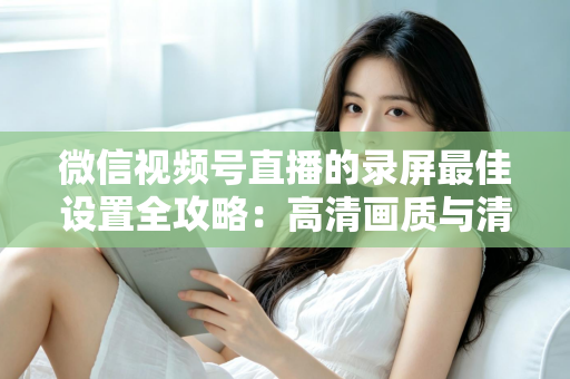 微信视频号直播的录屏最佳设置全攻略:高清画质与清晰声音一步到位 微信视频号直播的录屏最佳设置全攻略:高清画质与清晰声音一步到位