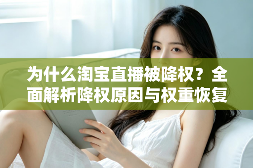 为什么淘宝直播被降权？全面解析降权原因与权重恢复实用指南