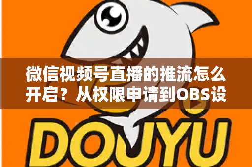 微信视频号直播的推流怎么开启？从权限申请到OBS设置的全流程实战指南